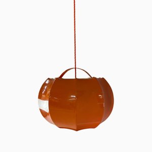 Hanging Lamp in Orange Plastic from Ilka Plast