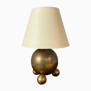Ball Table Lamp in Brass by Gusums Bruk