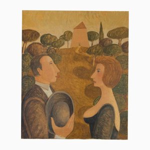 Alberto Gallerati, Propuesta de matrimonio, óleo sobre lienzo, años 70