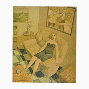 Alberto Gallerati, Un Quadro ed un Quadraccio, Oil on Canvas, 1970s