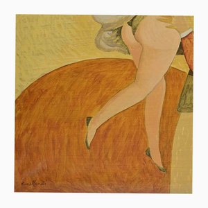 Alberto Gallerati, Los sin corbata, óleo sobre lienzo, años 70