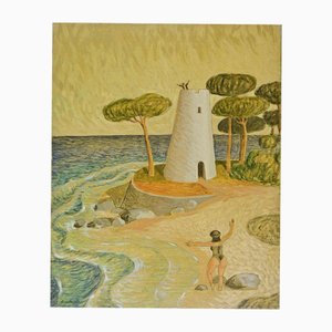 Alberto Gallerati, Donde te vi, óleo sobre lienzo, años 70