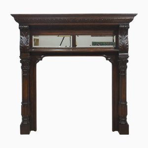 Carved Oak Fire Surround, 1890s