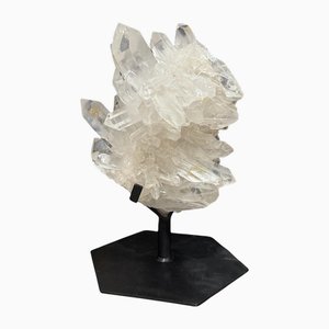 Cúmulo monumental de cristal de roca natural, Brasil, 1980