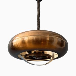 Lámpara colgante UFO vintage de cobre