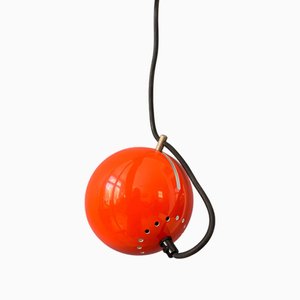 Lámpara colgante Eyeball pequeña ajustable en rojo de Artimeta
