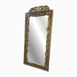 Miroir Autoportant en Bois Sculpté et Doré