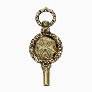 19th Century Brass and Gold Watch-Key