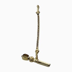 Uhrenschlüssel aus Messing & Gold, 19. Jh.