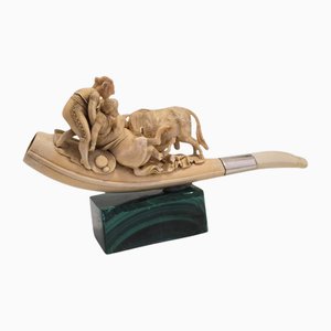 Antique Meerschaum Pipe Bullfight Scene, 1870