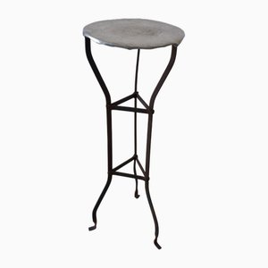 Mesa auxiliar vintage de hierro
