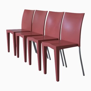 Korallenrosa Miss Global Stühle von Philippe Starck, 1990er, 4er Set