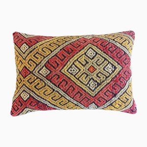 Tappeto Kilim vintage in lana fatto a mano