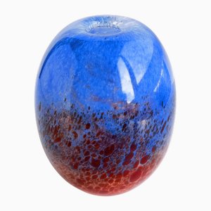 Vaso Mid-Century moderno in vetro di Murano di Anzolo Fuga per Avem, anni '60