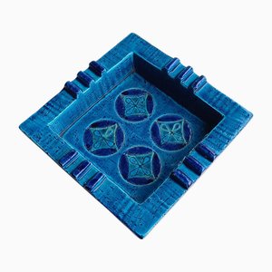 Rimini Blu Glazed Ceramic Ashtray, 1960s