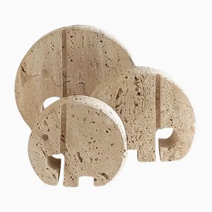 Sculptures Mid-Century Elephants Family par Enzo Mari, 1970s, Set de 3