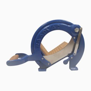 Danish Blue Bread Cutter from Royal Raadvad, 1970s