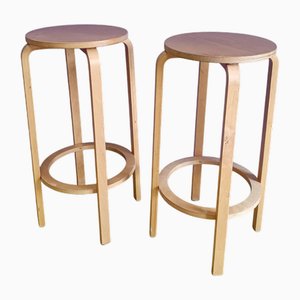 Dänische Vintage Hocker, 1960er, 2er Set