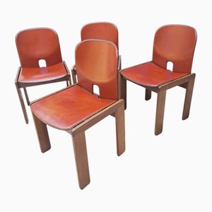 Chaises de Salle à Manger Modèle 121 par Afra et Tobia Scarpa pour Cassina, Italie, 1970s, Set de 4