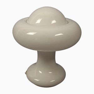 Vintge White Murano Glass Table Lamp, 1970s