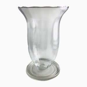 Large Mid-Century Tulip Glass Vase