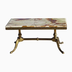 Louis XV Coffee Table with Gilded Base, 1980s
