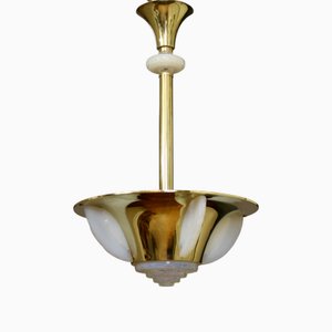 Art Deco Ceiling Lamp in the style of Jean Perzel, 1930s