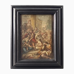 Felice Giani, Massacre of the Innocents, 18. Jh., Öl auf Leinwand, gerahmt