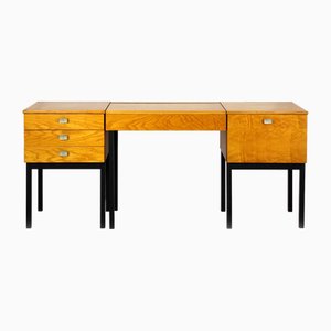 Mid-Century Modular Ash Desk with Mirror from Up Zavody, Czechoslovakia, 1970s
