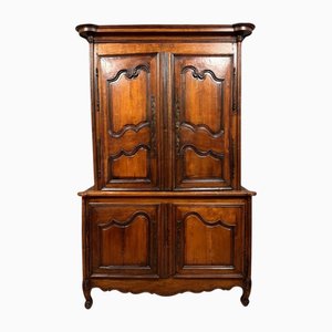 Louis XV Two-Part Buffet in Cherry and Walnut, 1900s