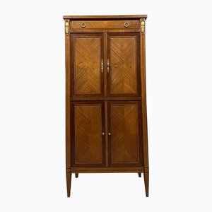 Louis XVI Wardrobe in Marquetry and Gilded Bronzes, 1880