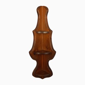 Vintage Corner Shelf in Walnut, 1960s