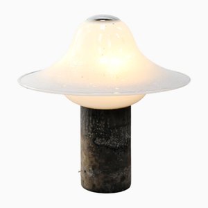 Large Scavo Murano Glass Table Lamp by Alfredo Barbini, Italy, 1970s