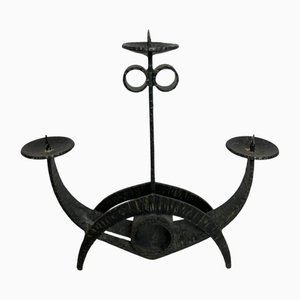 Iron Candleholder by Károly Bieber