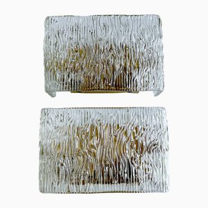 Wall Lights in Glass from Kalmar, 1960s, Set of 2