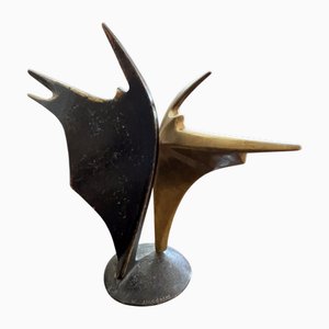 Kostas Dikefalos, Two Dancers, 1980s, Bronze