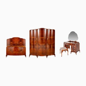 Art Deco Schlafzimmer Suite, 6er Set