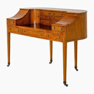 Carlton House Desk in Satinwood, 1880