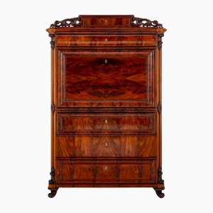 Biedermeier Schreibtisch aus Mahagoni, 1860