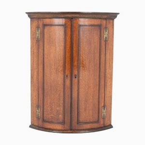 Antique Georgian Corner Cabinet in Oak, 1800