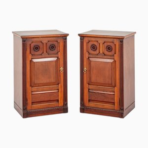 Arts and Crafts Nightstands in Mahogany, 1900, Set of 2