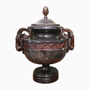 Classical French Marble Lidden Urn