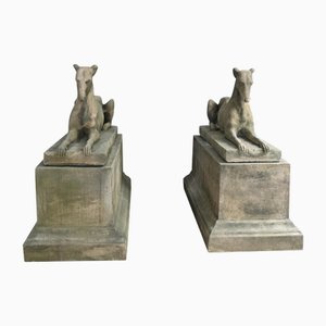 Stone Garden Dogs, Set of 2