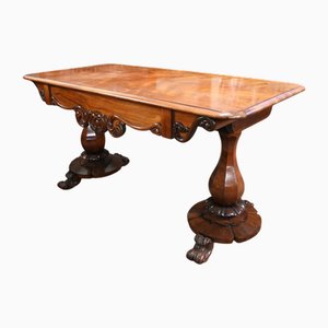 Regency Walnut Sofa Table with Tulip Legs, 1820