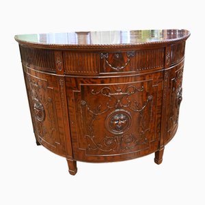 Gillows Side Cabinet mit geschnitztem Mahagoni Relief, 1890