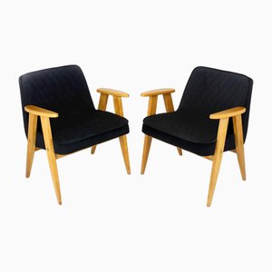 Set de Fauteuils Modèle 366 par Józef Chierowski, Pologne, 1960s