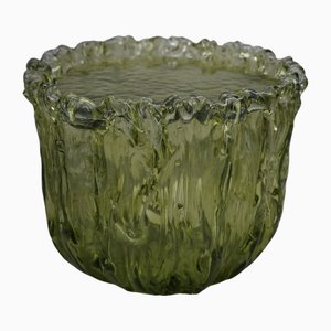 Grüner Italienischer Vintage Murano Kunstglas Beistelltisch, 2000