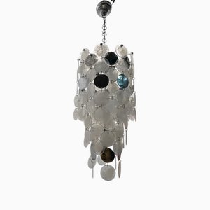 Space Age Murano Glass Chandelier by Nason Mille Luna, Italy, 1960s