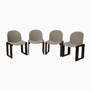 Model 121 Fabric and Beech Dinning Chairs by Afra & Tobia Scarpa for Cassina, 1967, Set of 4