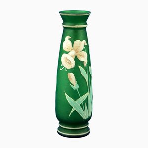 Vintage Art Nouveau Glass Paste Vase, 1920s